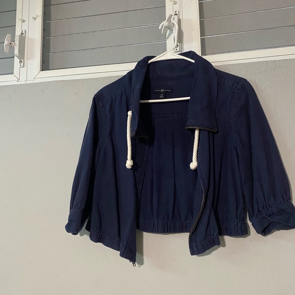 GAP Navy Blue Women's Crop Jacket xs